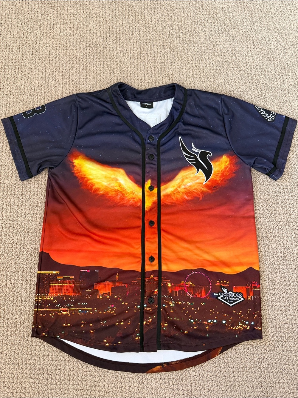 Authentic Illenium 2021 Las Vegas Trilogy Rave Jersey w/ Limited Edition Patch L